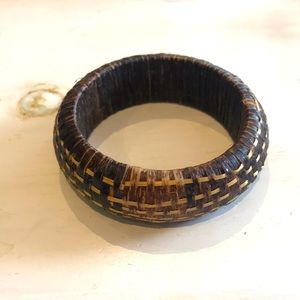 Vintage Rafia Bangle Bracelet